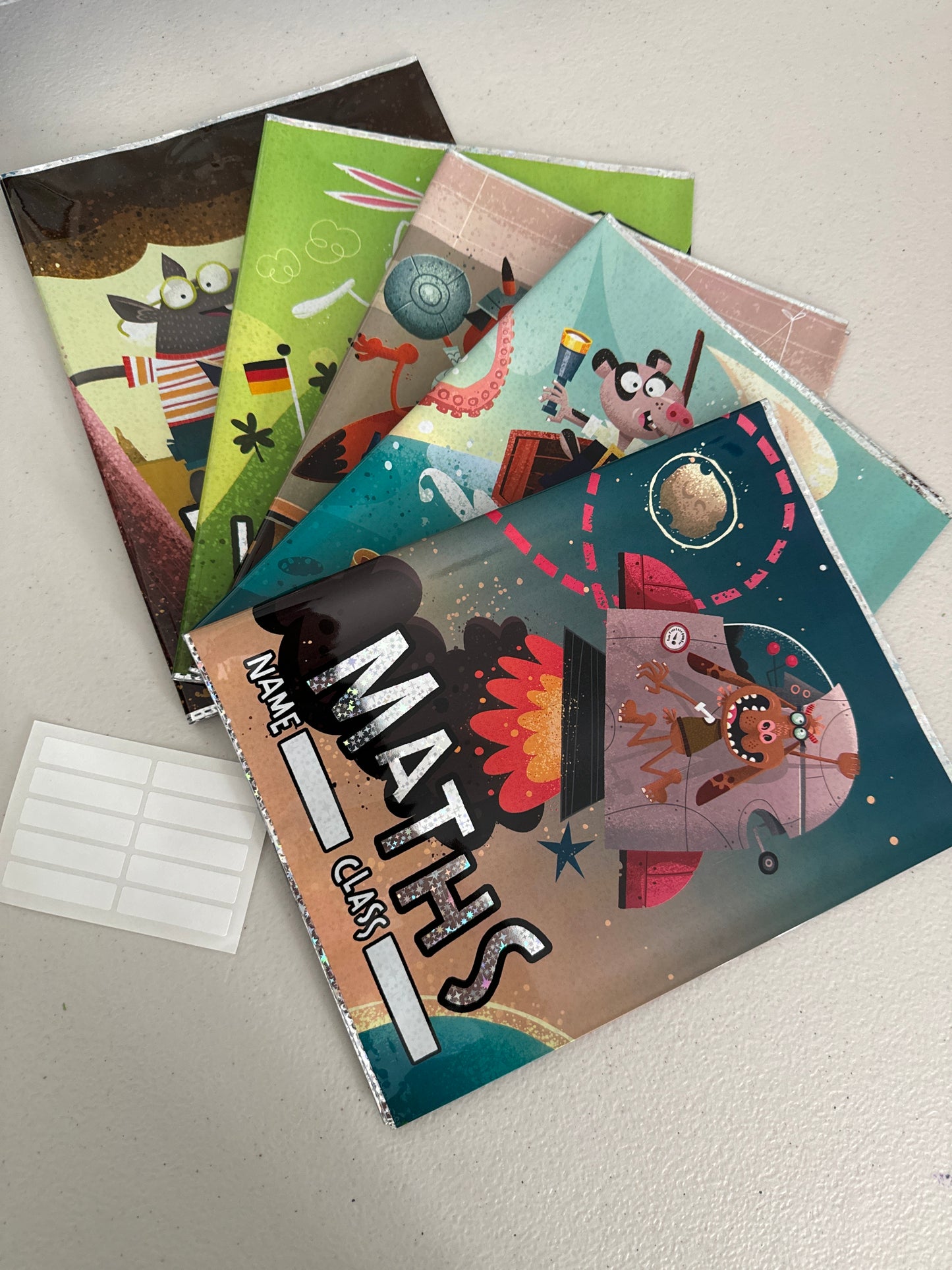 Filfix Designer Exercise Book Covers - Pack of 5