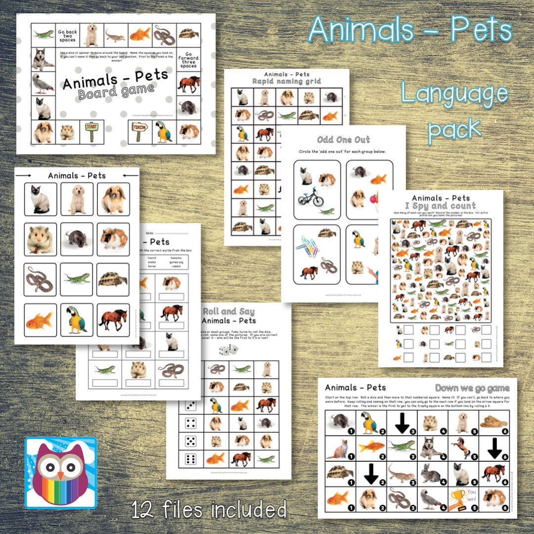 Language pack - Animals - Pets:Primary Classroom Resources