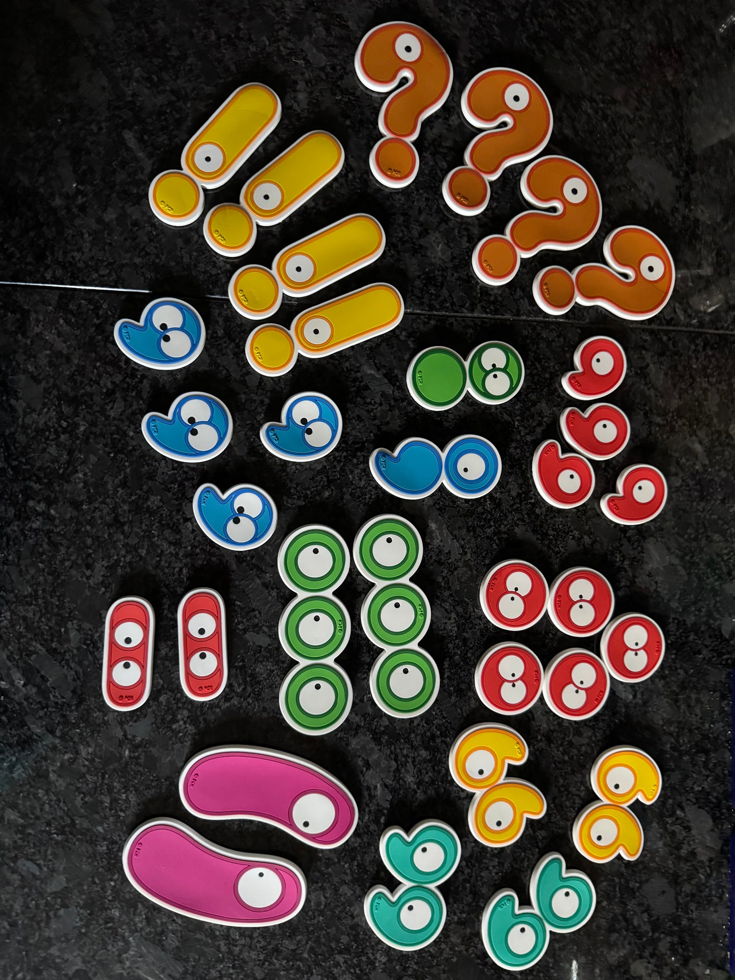 Giant Punctuation Character Magnets - Heavy Duty