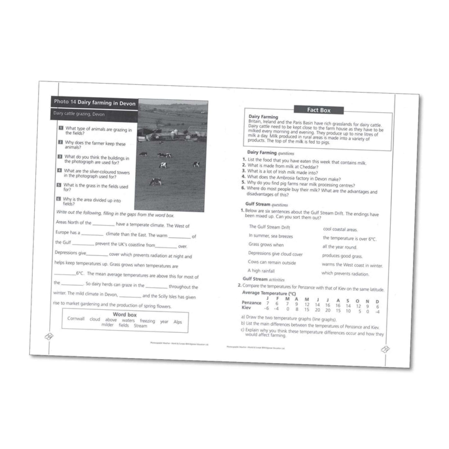 World & Europe Weather Photo Pack & Activity Book:Primary Classroom Resources