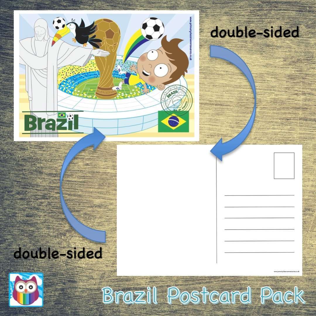 Brazil Postcard Pack:Primary Classroom Resources