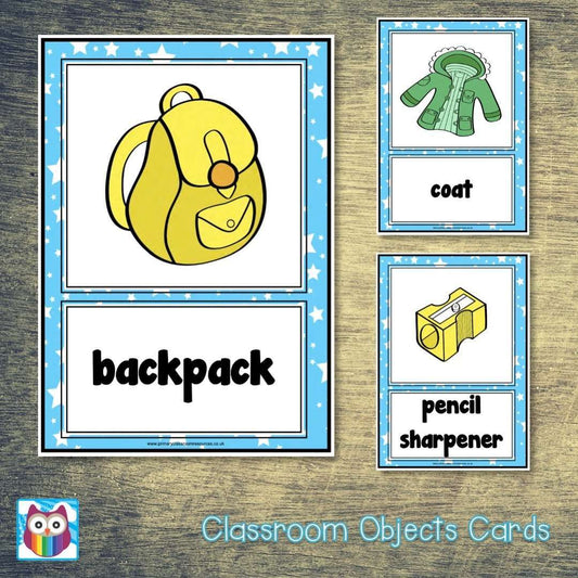 Classroom Objects Cards:Primary Classroom Resources