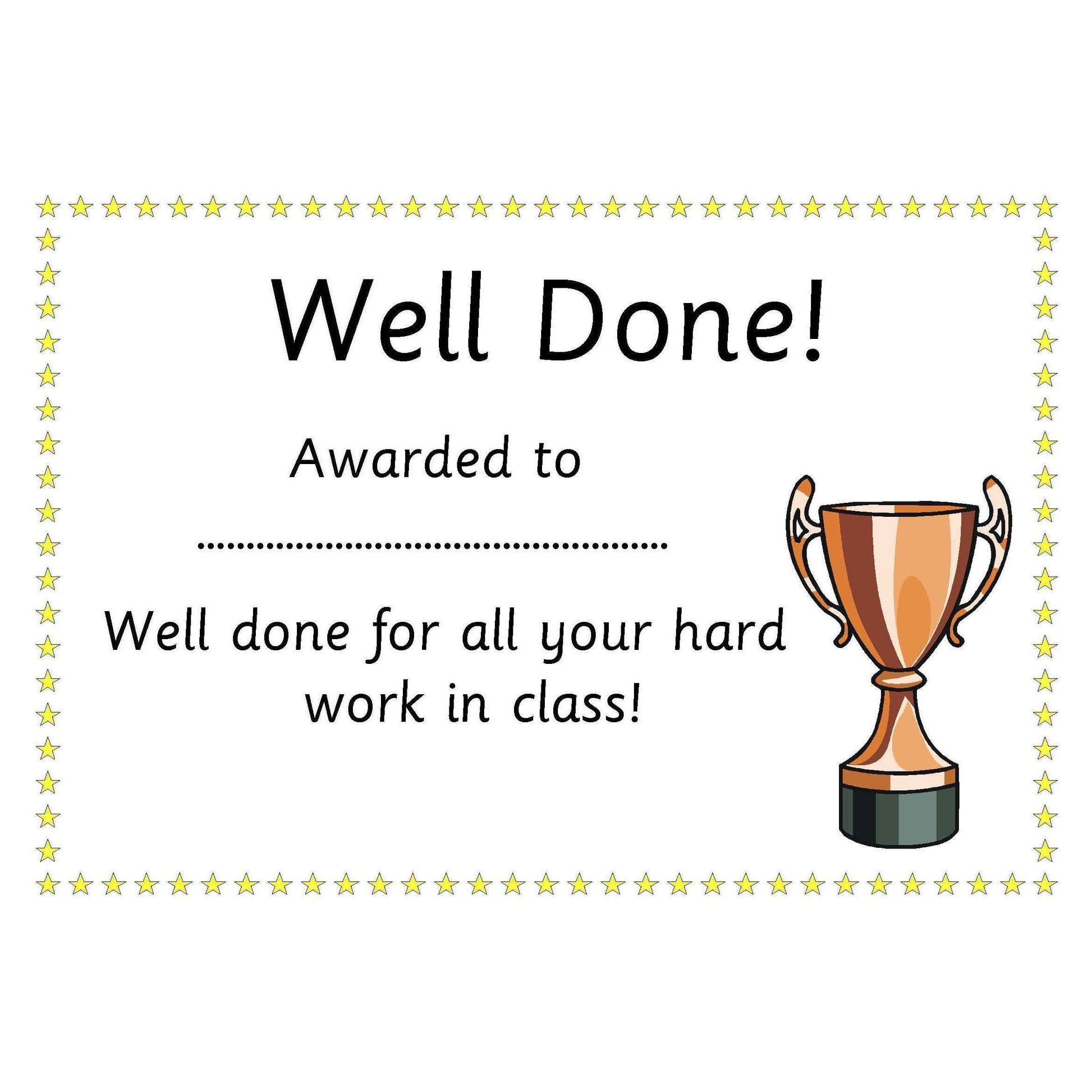 General Certificates:Primary Classroom Resources