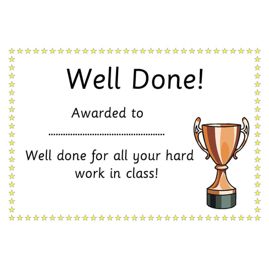 General Certificates:Primary Classroom Resources