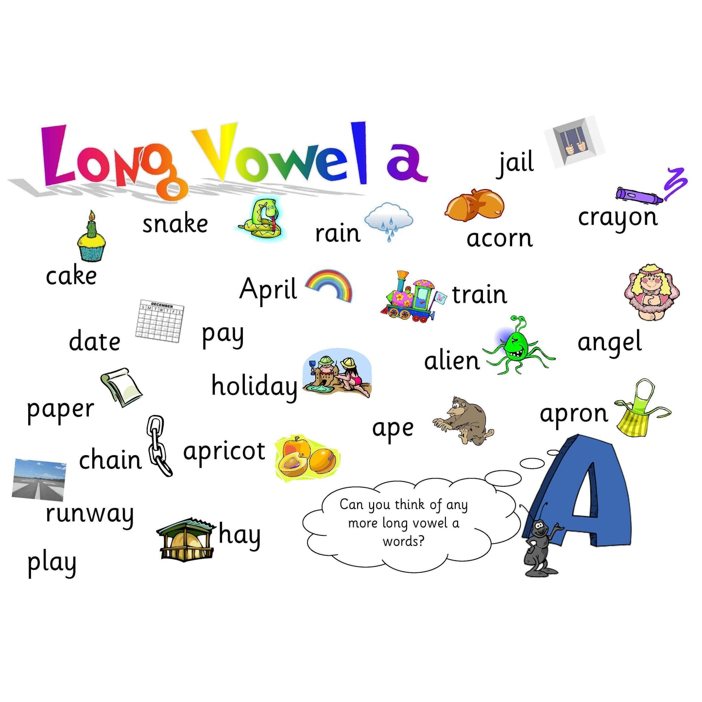 Long Vowel A Mat:Primary Classroom Resources