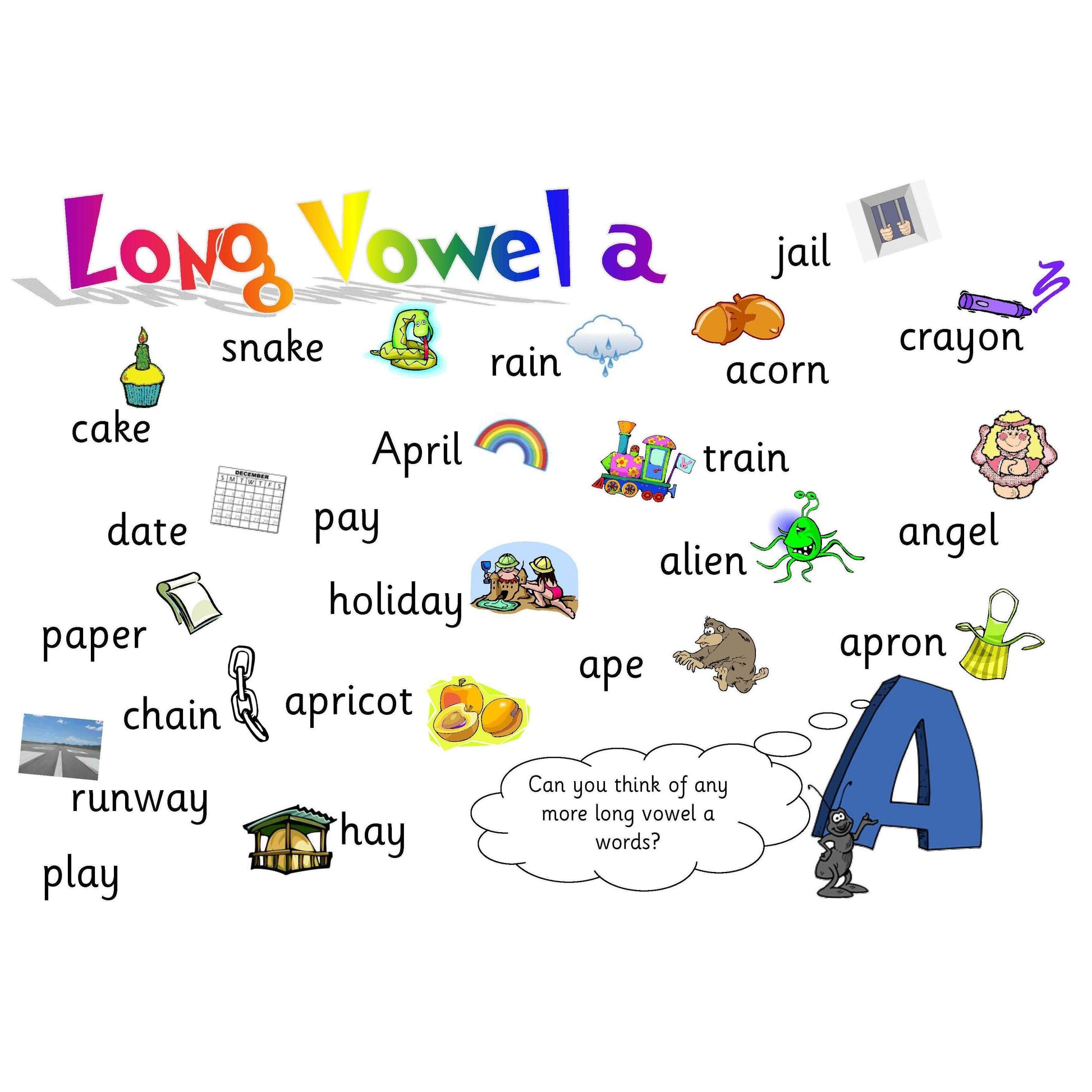 Long Vowel A Mat:Primary Classroom Resources