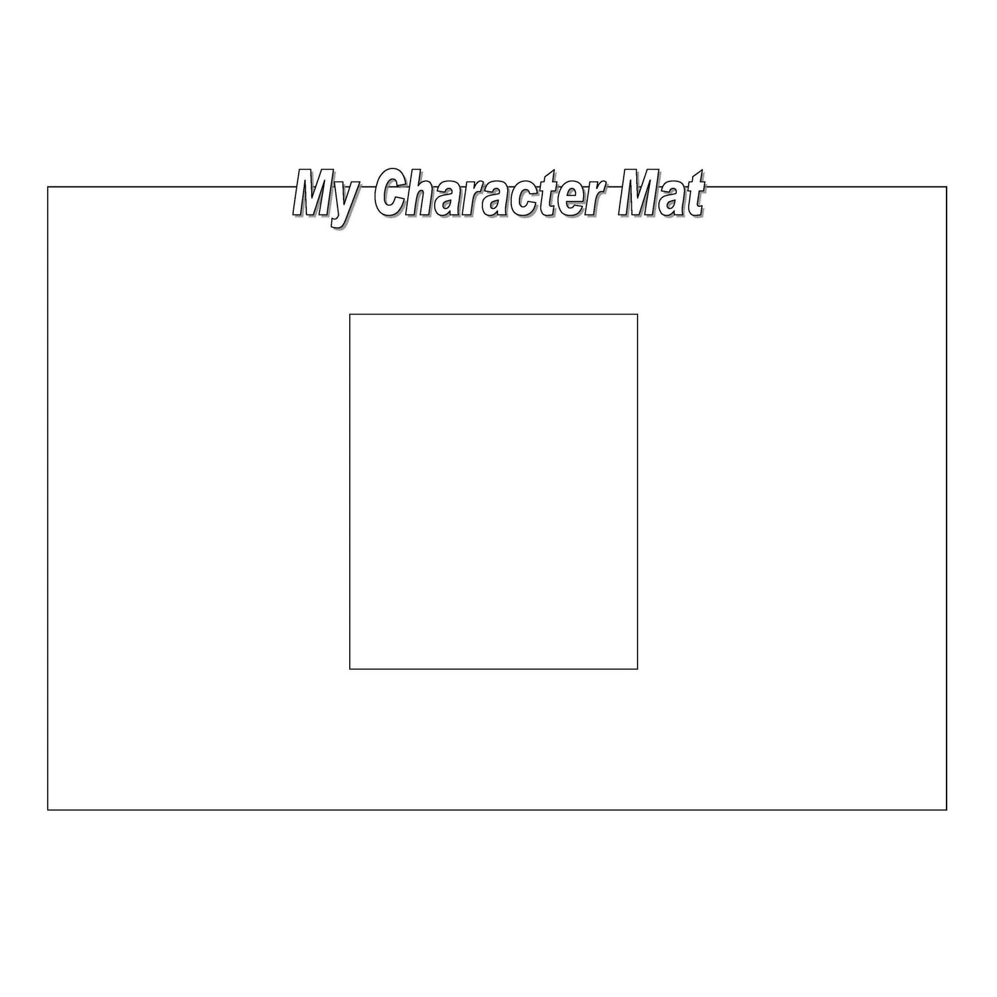 Supporting Writing - My Character Mat:Primary Classroom Resources