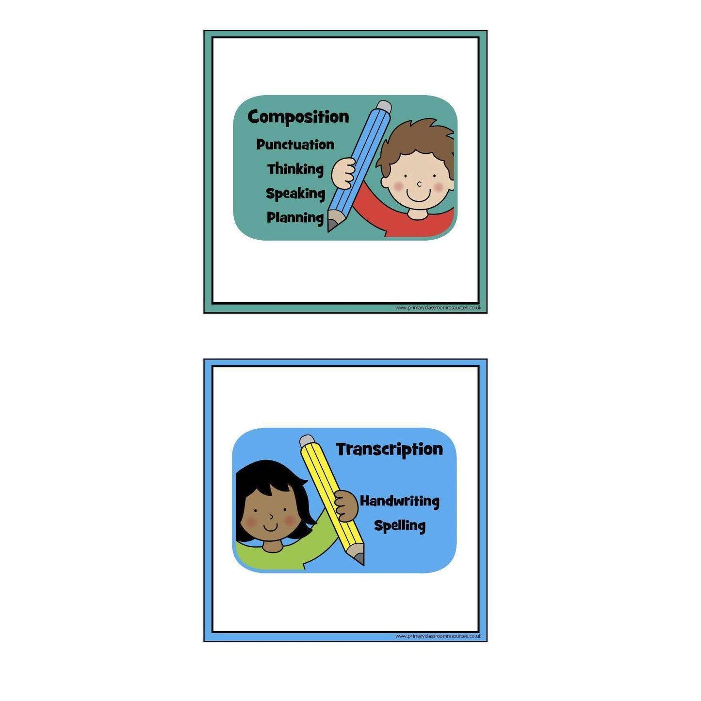2014 Curriculum Subject Header Cards:Primary Classroom Resources