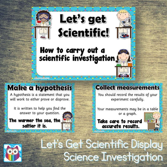 Let's Get Scientific Display Set - Science Investigation:Primary Classroom Resources