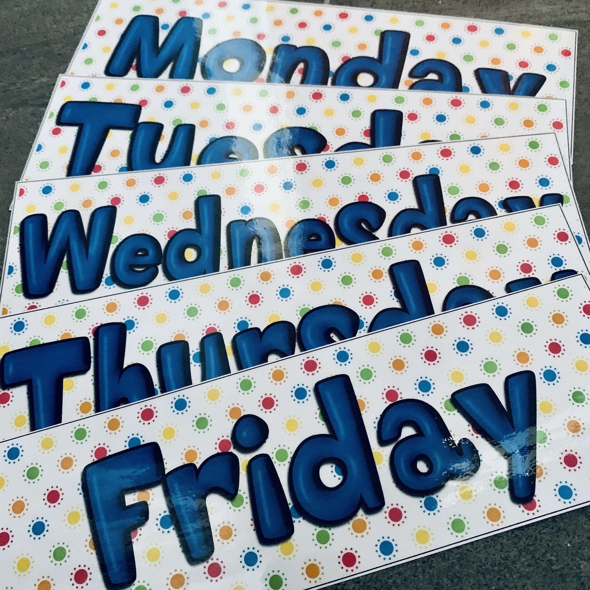 Dotty Days and Months Headers:Primary Classroom Resources