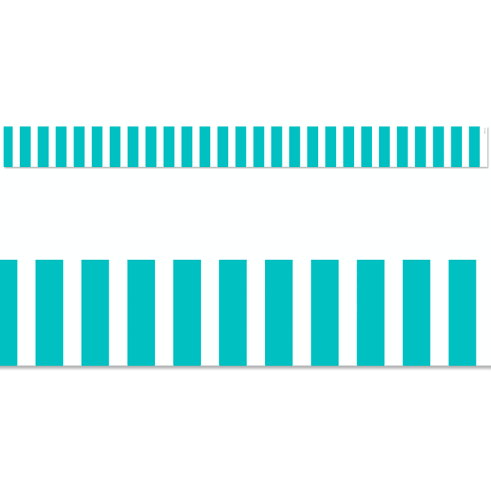 Turquoise Bold Stripes Classroom Display Border:Primary Classroom Resources