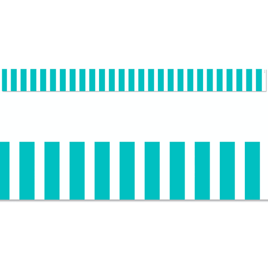 Turquoise Bold Stripes Classroom Display Border:Primary Classroom Resources
