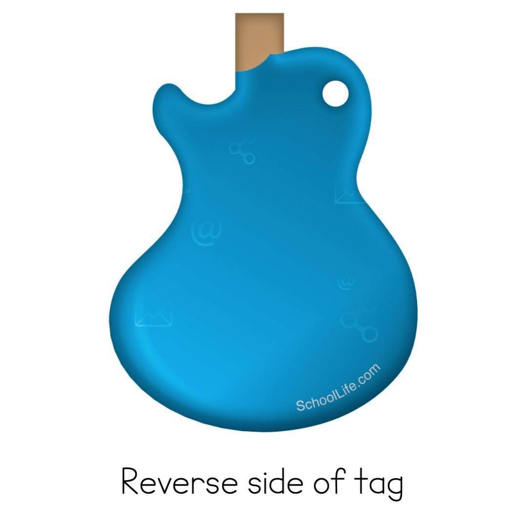 Remote Learning Rockstar Guitar Brag Tags Classroom Rewards - Pack of 10:Primary Classroom Resources