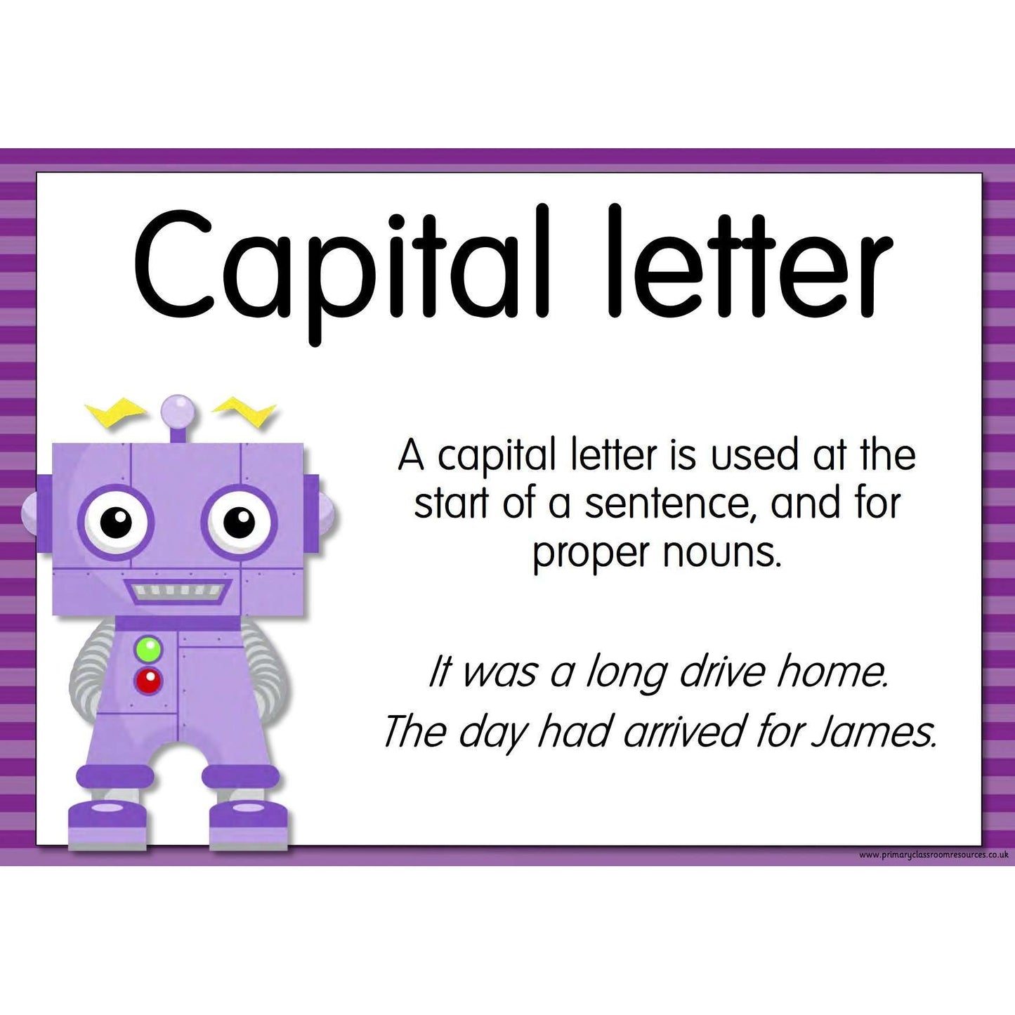 A3 Laminated - The GrammarBots - Punctuation Explanations Posters:Primary Classroom Resources