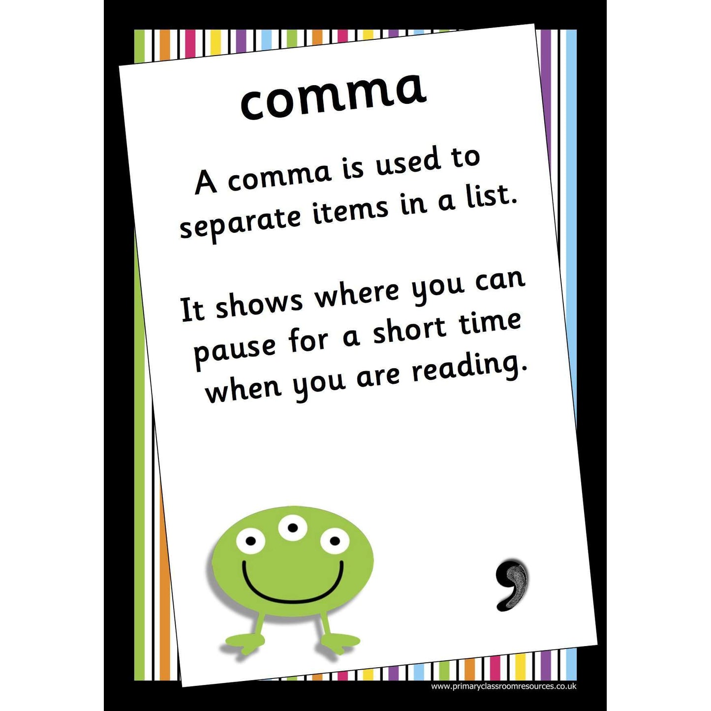 Alien Punctuation Posters:Primary Classroom Resources
