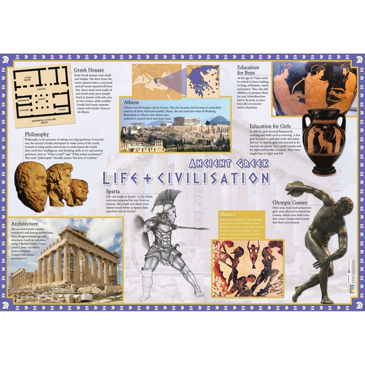 Ancient Greece Poster (Set of 2):Primary Classroom Resources