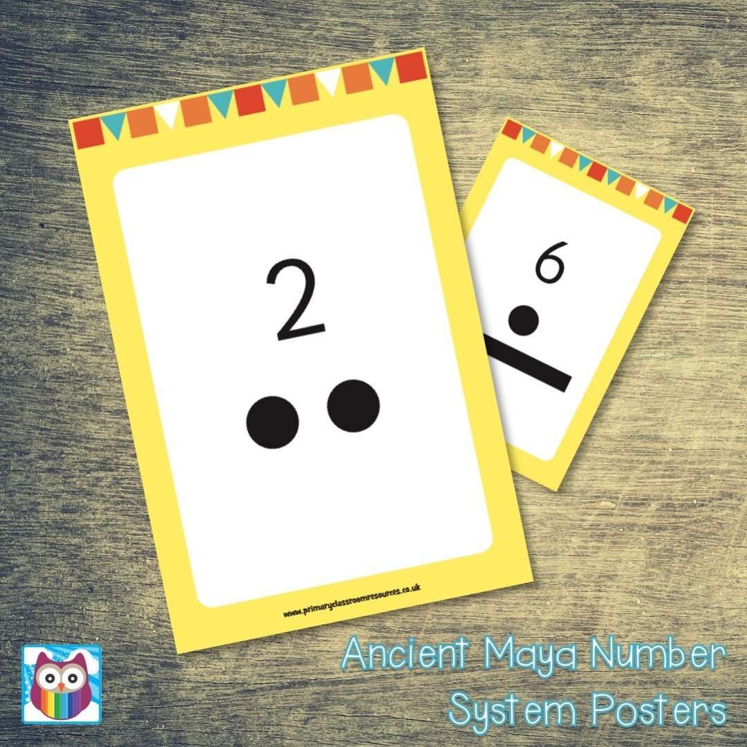 Ancient Maya Number System Posters:Primary Classroom Resources
