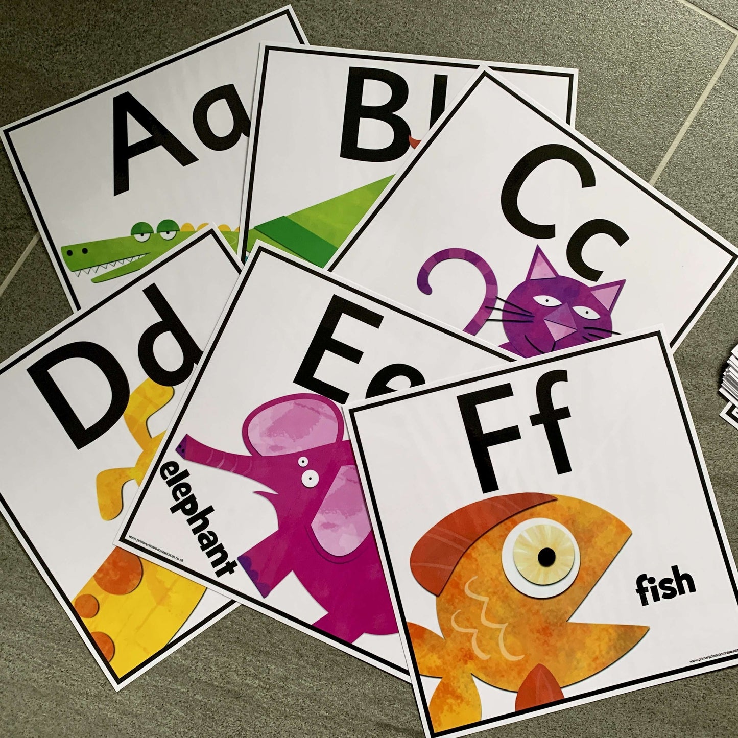 Arty Alphabet Cards:Primary Classroom Resources
