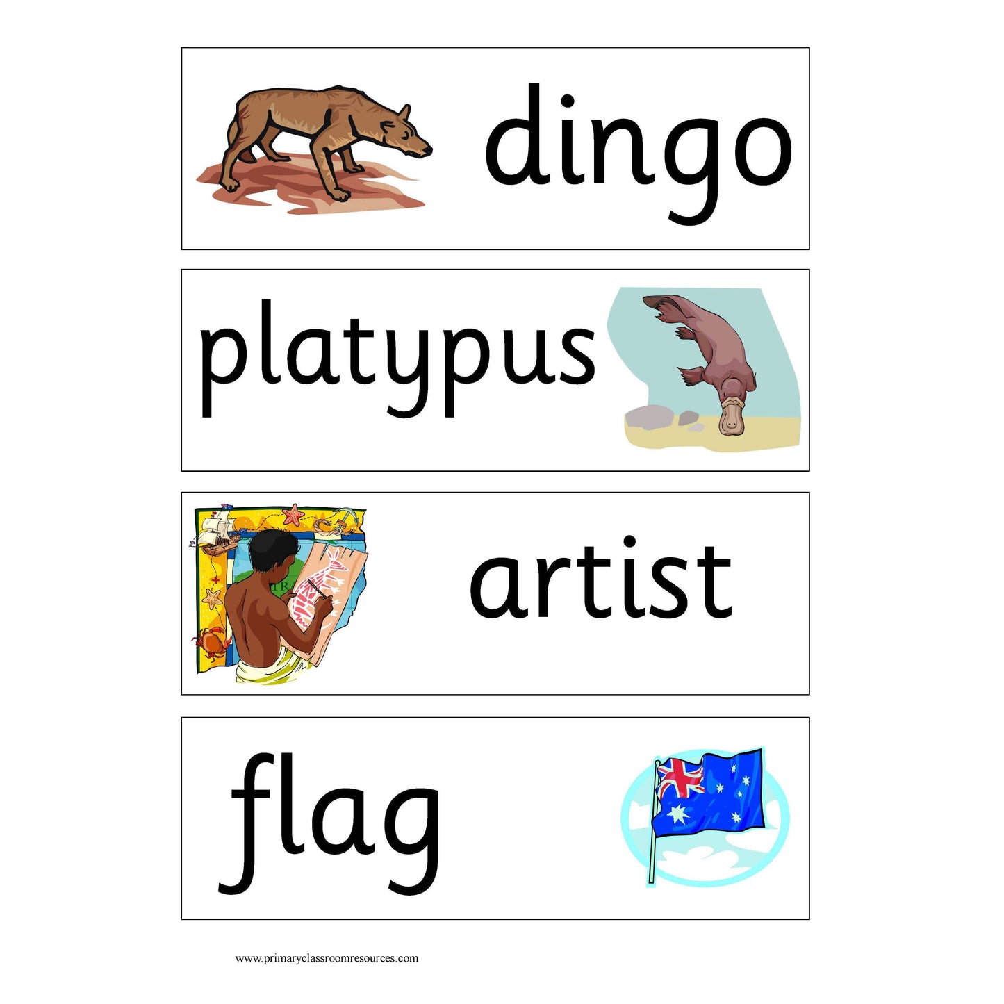 Australia Display Pack:Primary Classroom Resources