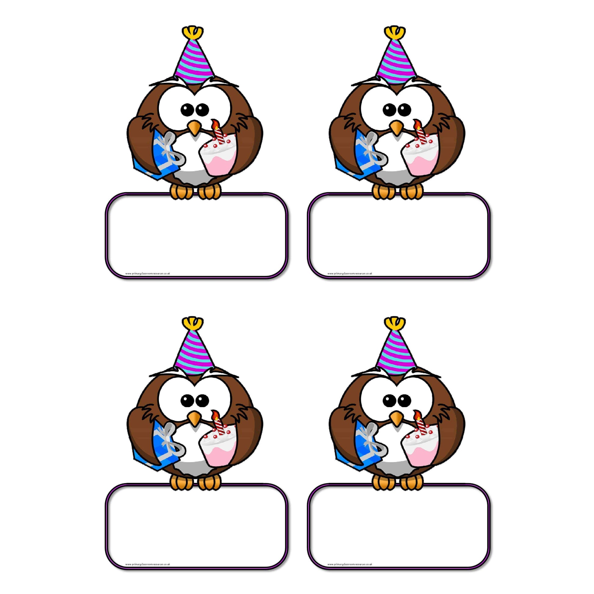 Birthday Owls:Primary Classroom Resources