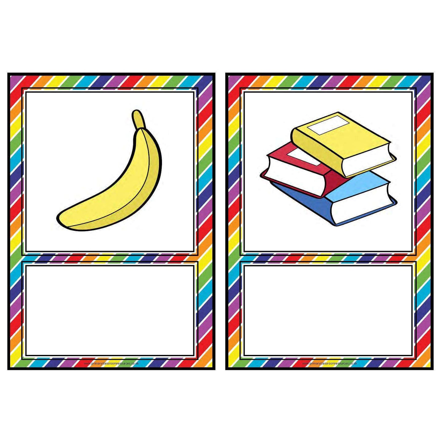 Blank Classroom Objects Cards:Primary Classroom Resources