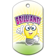 BragTag - Classic - Brilliant - Pack of 10:Primary Classroom Resources
