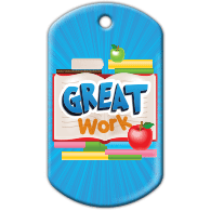 BragTag - Classic - Great Work - Pack of 10:Primary Classroom Resources