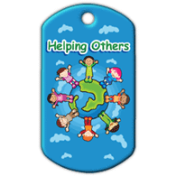 BragTag - Classic - Helping Others - Pack of 10:Primary Classroom Resources