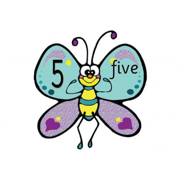 Butterfly Number Cards:Primary Classroom Resources