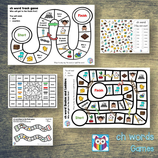 ch Words - Games:Primary Classroom Resources