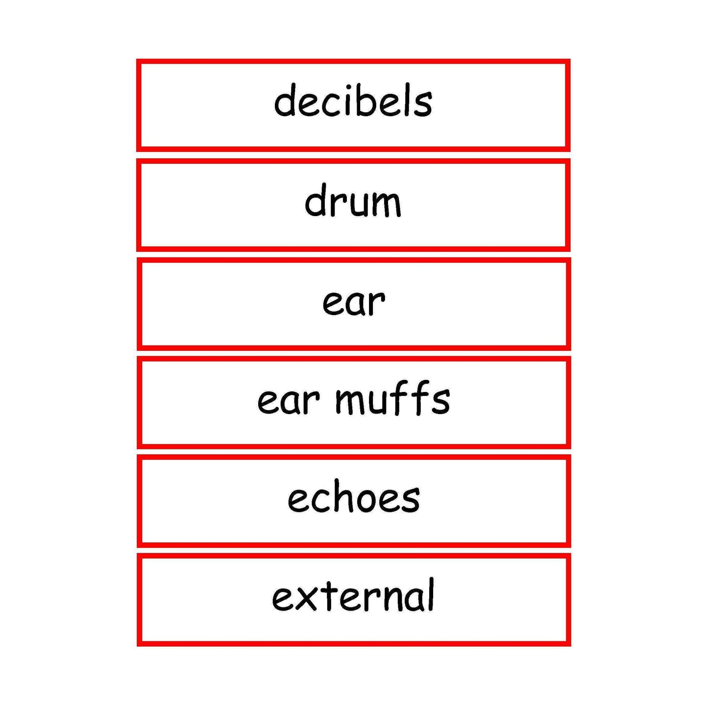 Changing Sounds Vocabulary:Primary Classroom Resources