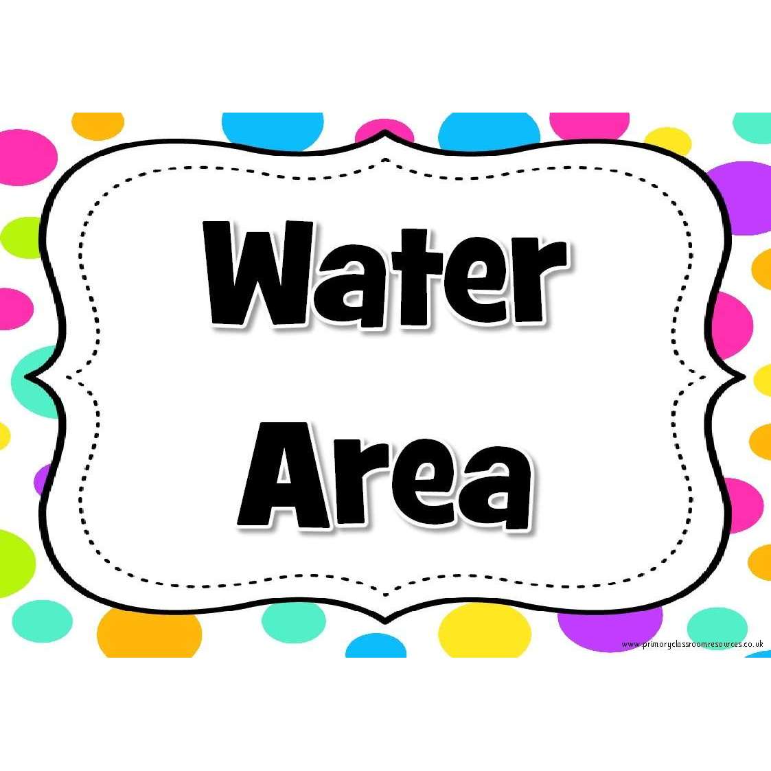 Classroom Area Signs - Polka Dots Theme:Primary Classroom Resources