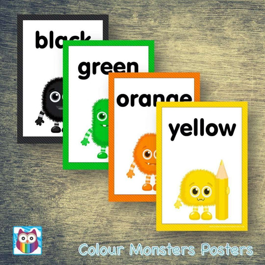 Colour Monsters Posters:Primary Classroom Resources