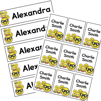 EDITABLE Name Tray & Coat Peg Labels Bundle:Primary Classroom Resources,Digital download / Emoji