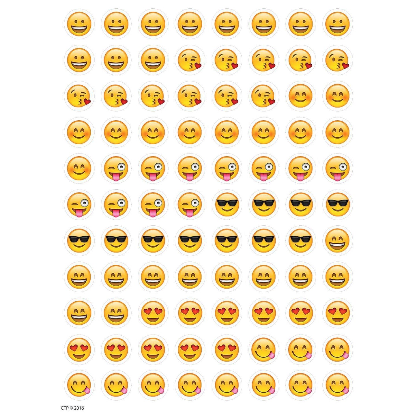 Emojis Hot Spots Stickers:Primary Classroom Resources