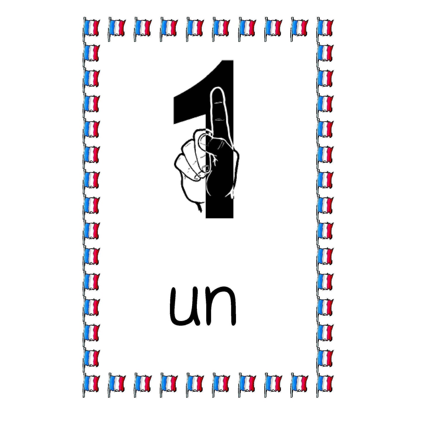 French Number Cards 0 - 10:Primary Classroom Resources