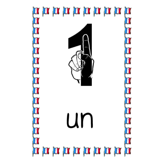 French Number Cards 0 - 10:Primary Classroom Resources