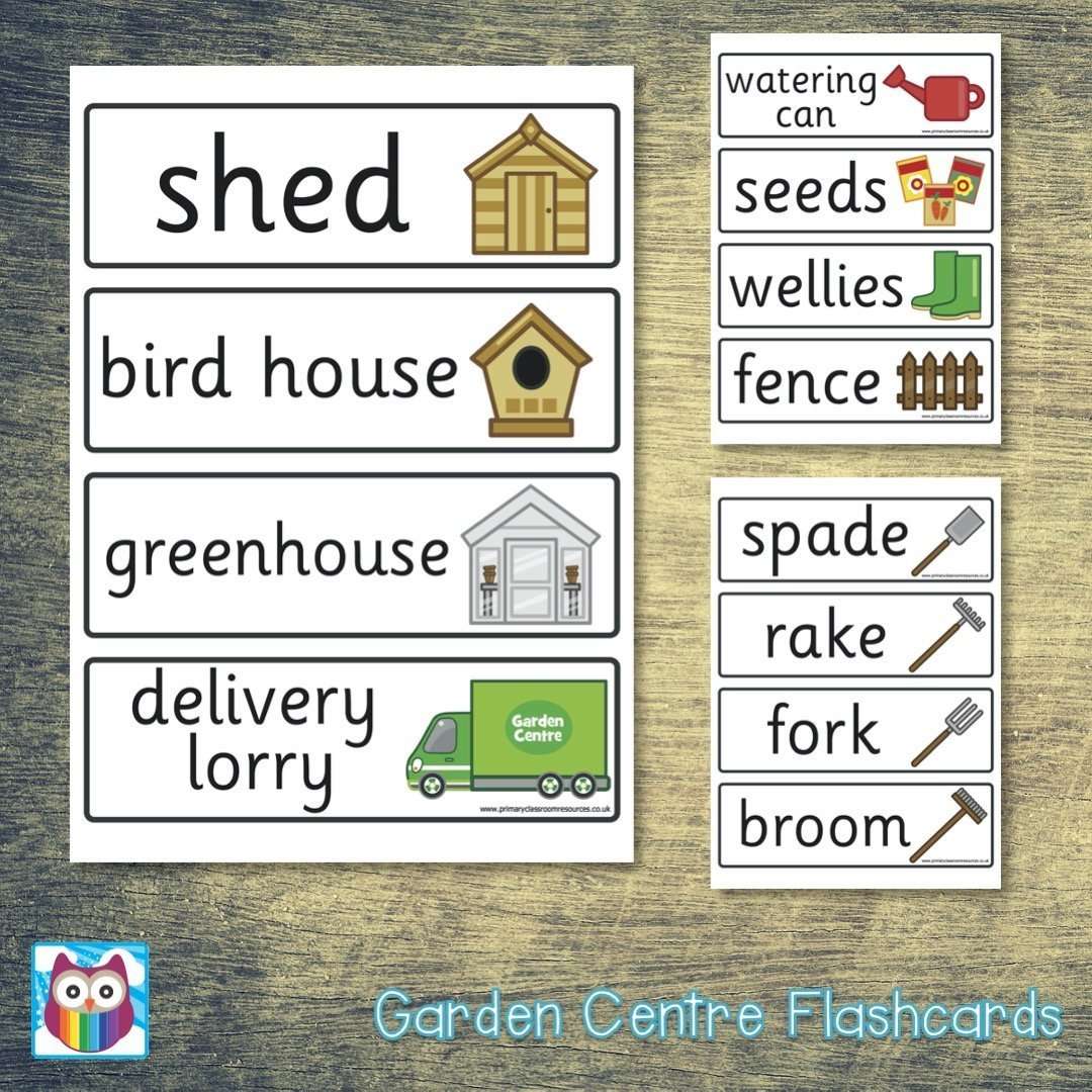 Garden Centre Flashcards:Primary Classroom Resources
