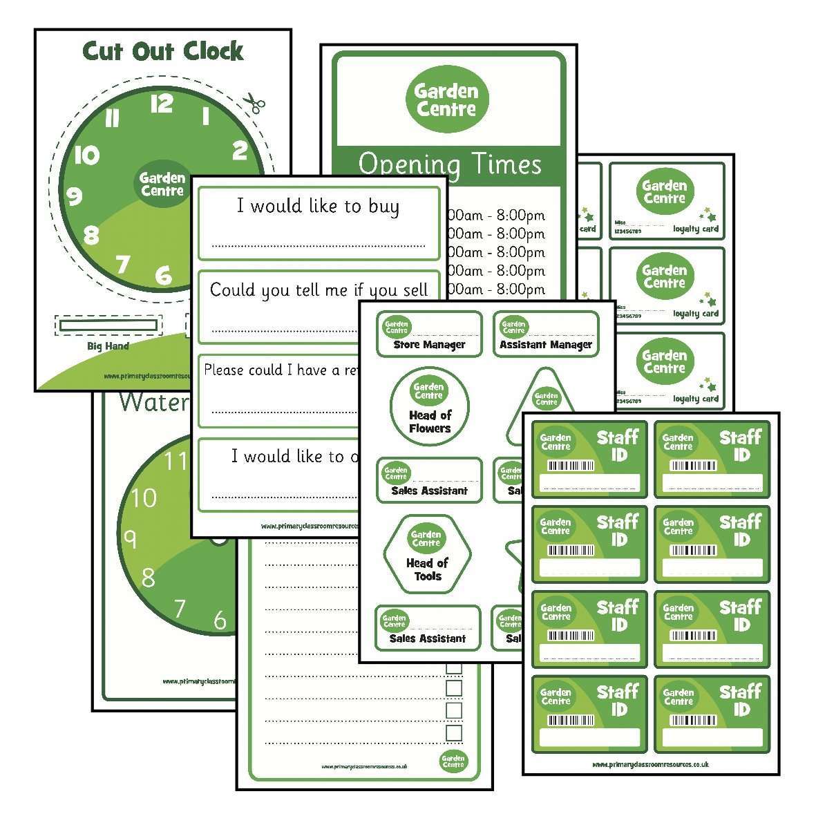 Garden Centre Role Play Pack:Primary Classroom Resources