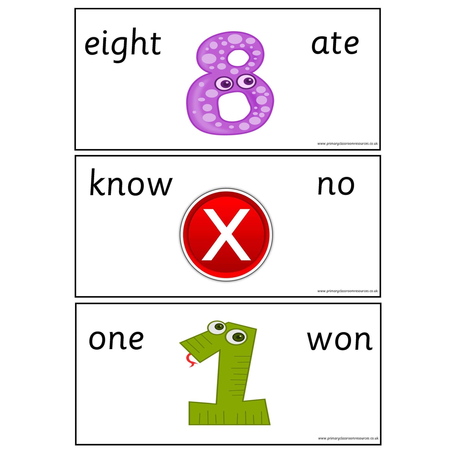Homophones Activity Display:Primary Classroom Resources