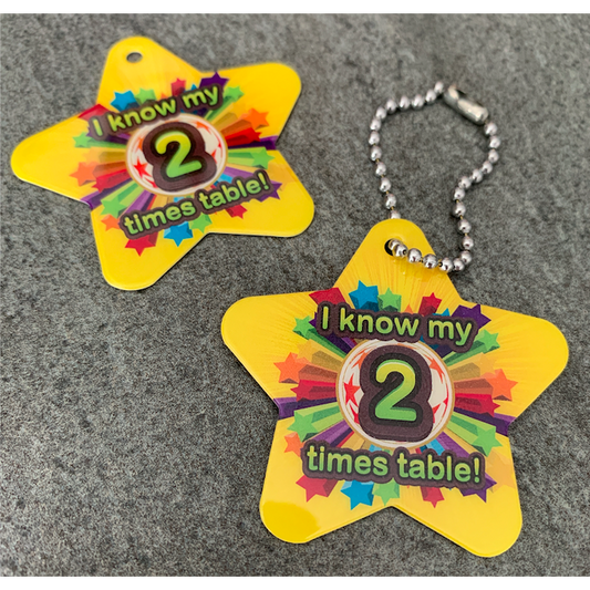 I Know My 2 Times Table BragTags Classroom Rewards:Primary Classroom Resources