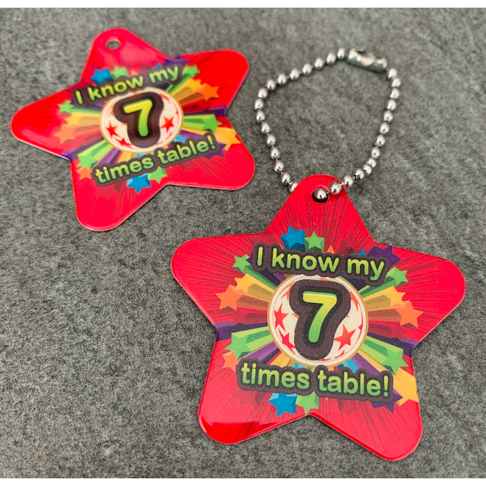 I Know My 7 Times Table BragTags Classroom Rewards:Primary Classroom Resources