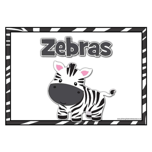 Jungle Animals Table/Group Signs:Primary Classroom Resources