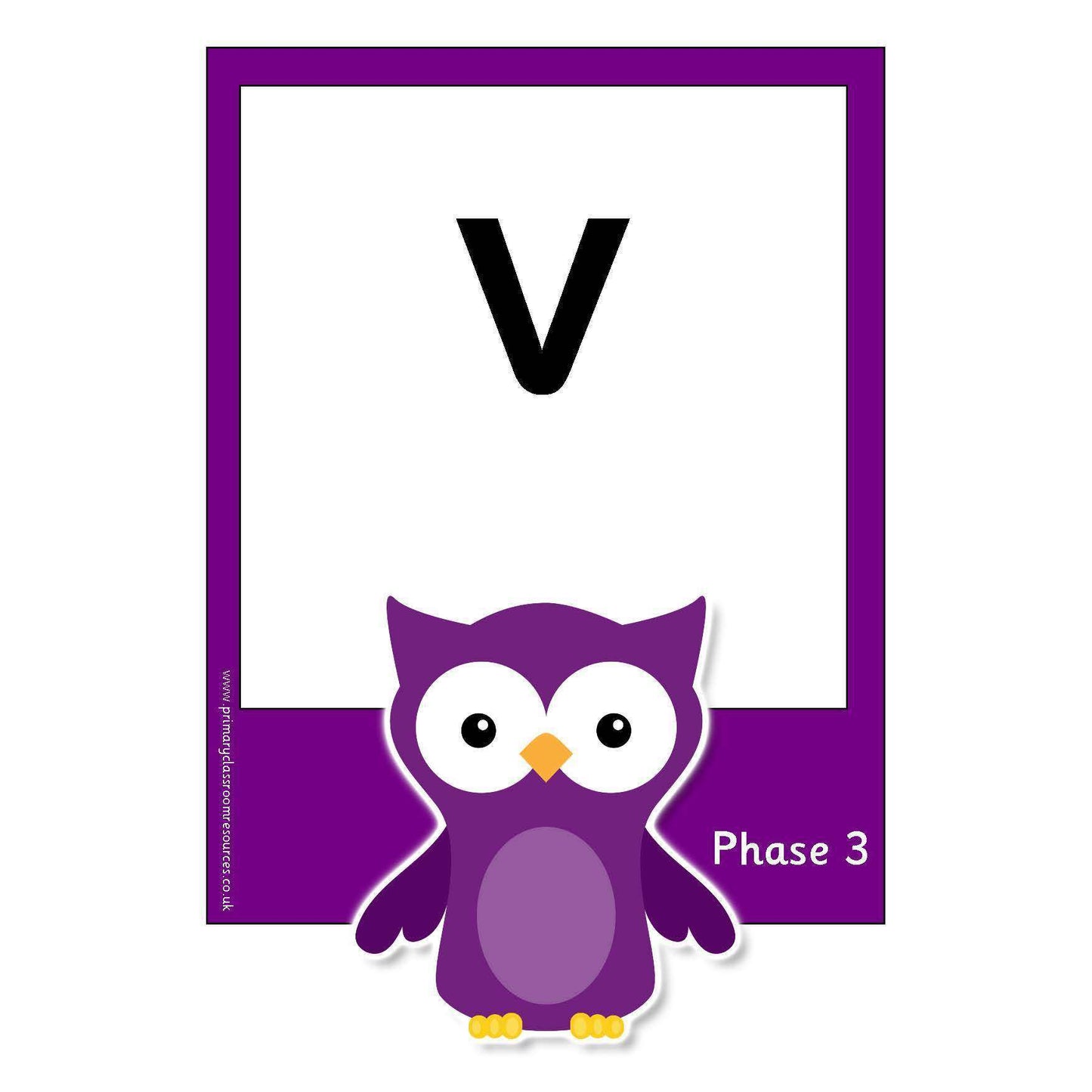 Large Owl Phase 3 Letters and Sounds Flashcards:Primary Classroom Resources