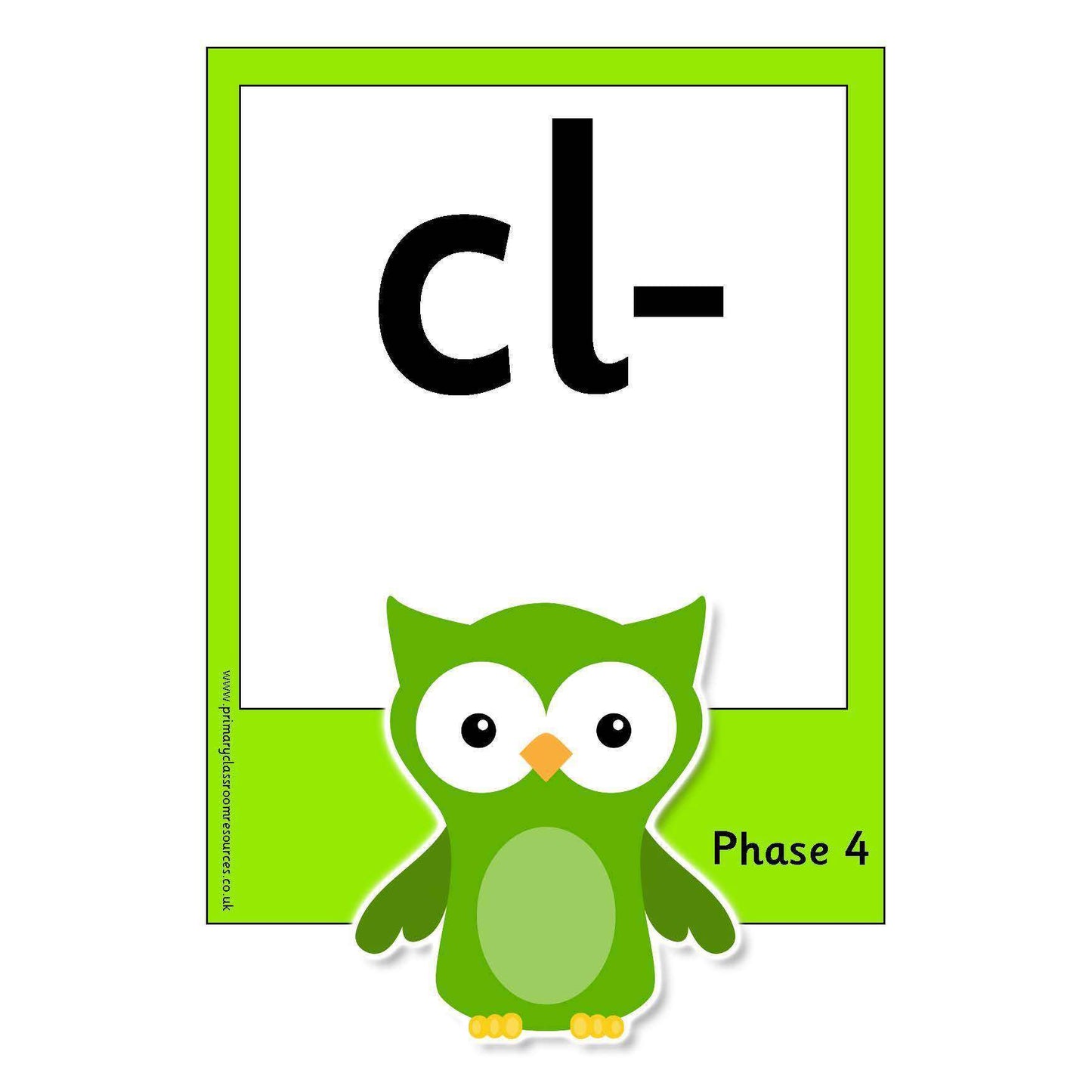 Large Owl Phase 4 Letters and Sounds Flashcards:Primary Classroom Resources
