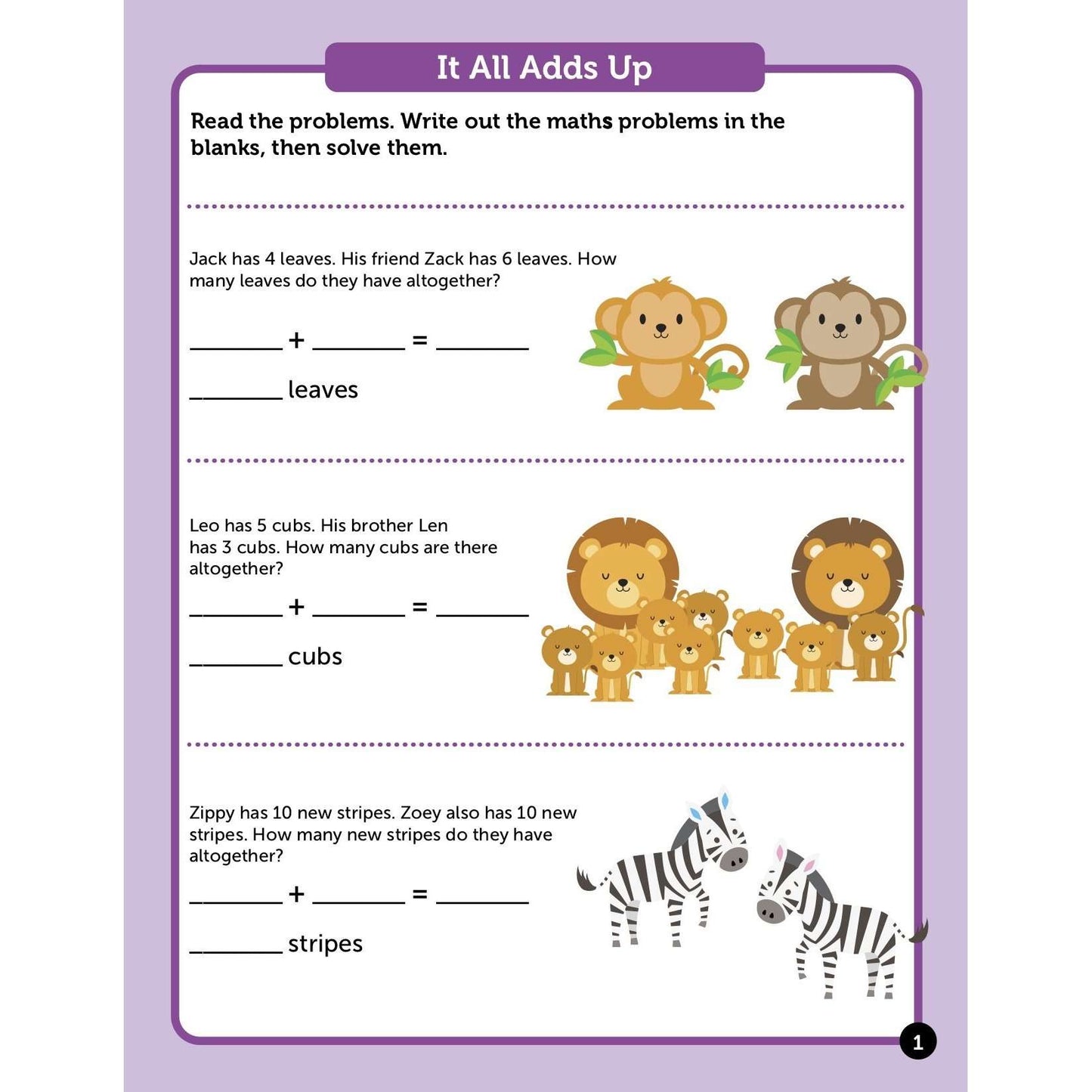 Learn About Addition & Subtraction Activity Book:Primary Classroom Resources