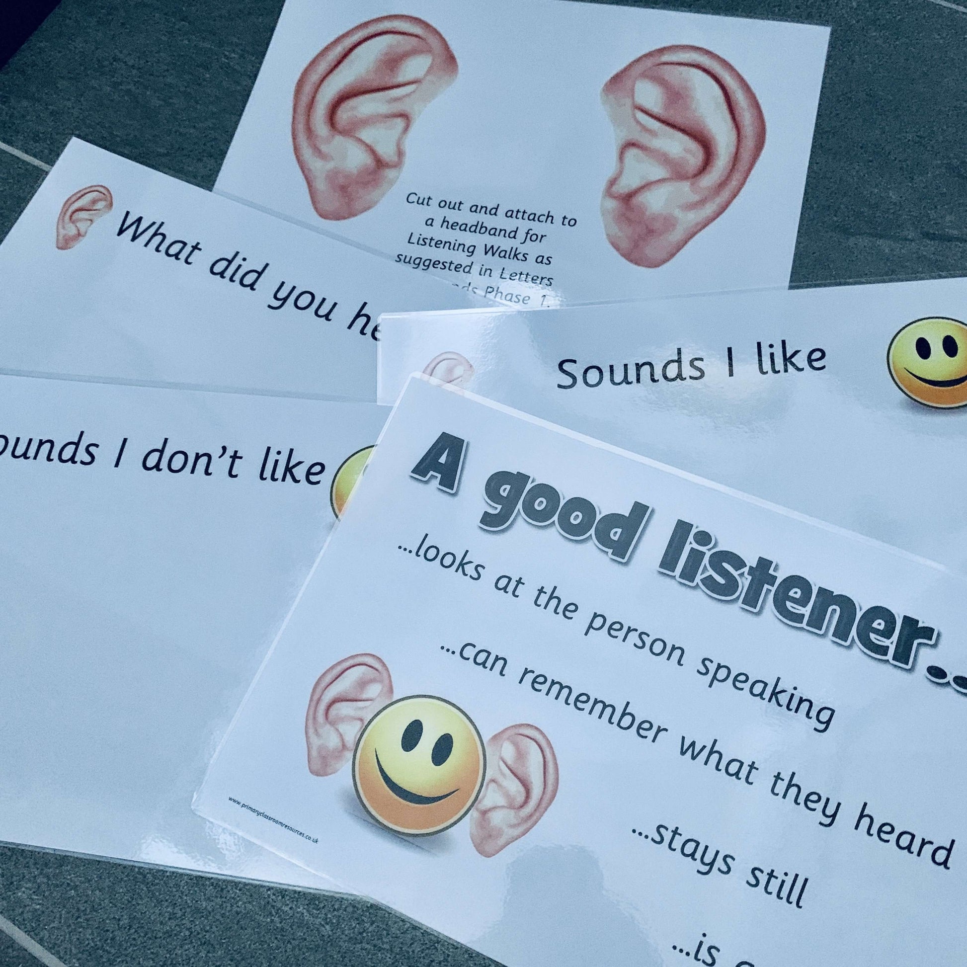Letters and Sounds Phase 1 Aspect 1 Resources:Primary Classroom Resources