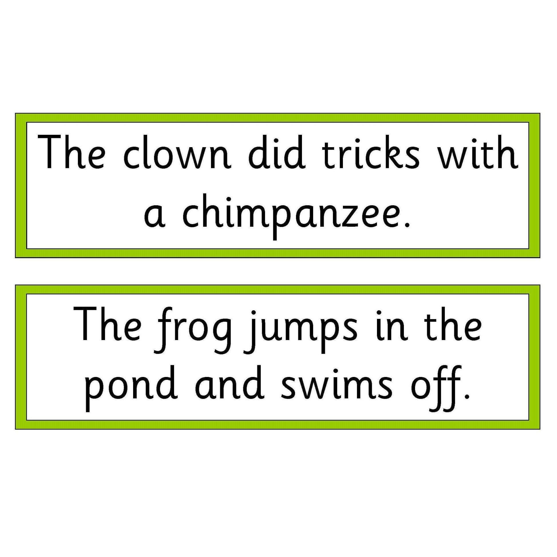 Letters and Sounds Phase 4 Matching Sentences:Primary Classroom Resources