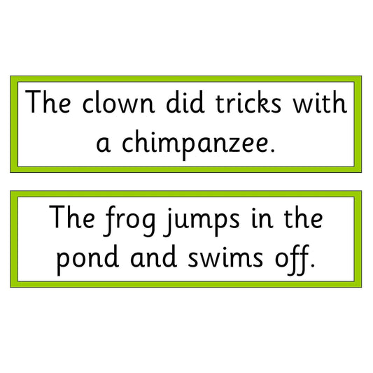 Letters and Sounds Phase 4 Matching Sentences:Primary Classroom Resources