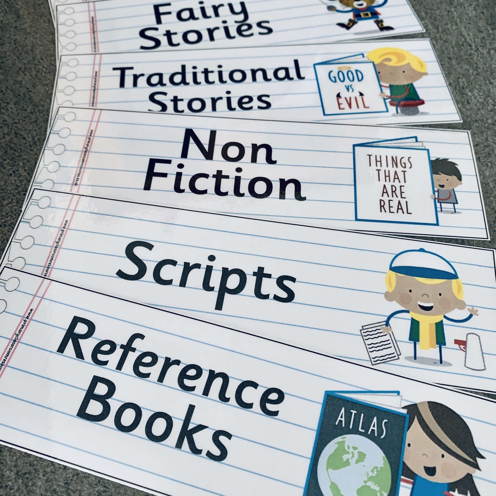 Literary Genres Flashcards:Primary Classroom Resources